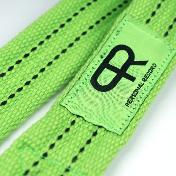 PR Heavy Duty Premium Lifting Straps - Neon