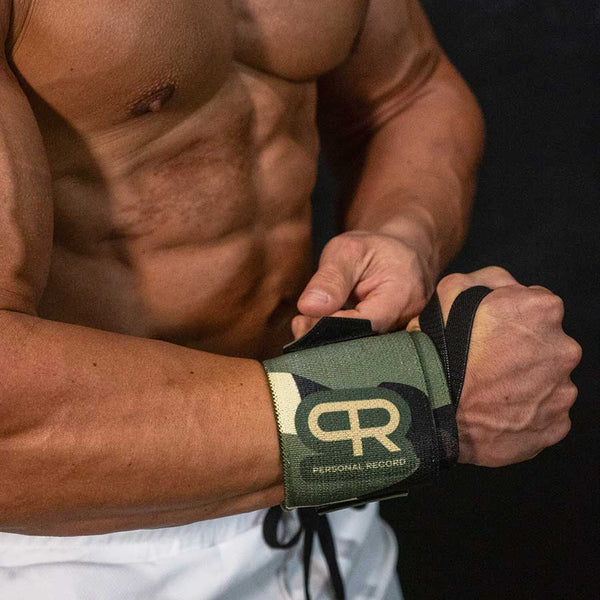 PR Heavy Duty Premium Wrist Wraps - Green Camo
