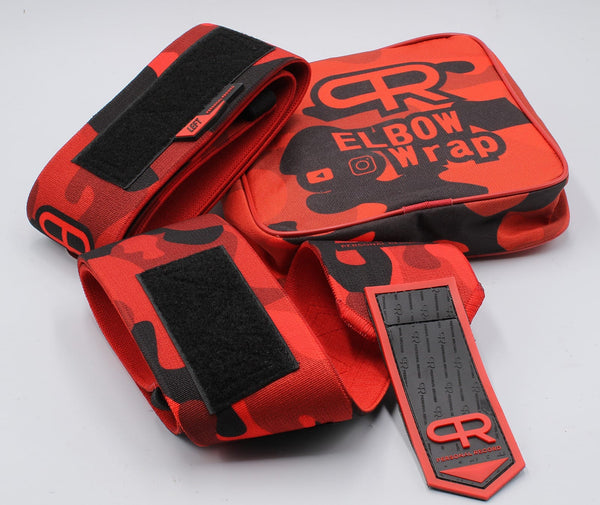 Personal Record Advanced Elbow Wraps PR903 Red Camo PRLifestyle