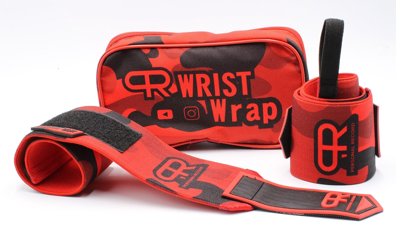 Personal Record Advanced Wrist Wraps - PR901 - Red Camo