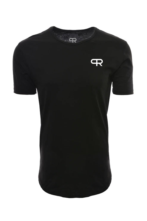 PR Basic Logo Elongated Shirt - PR403 - Black