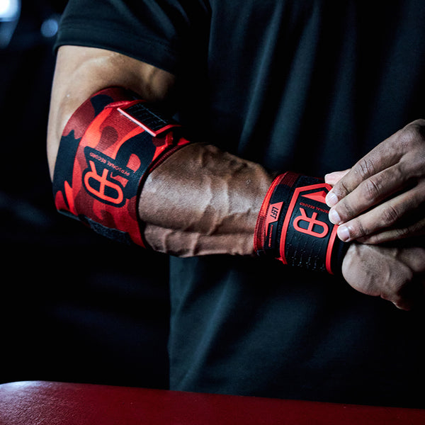 PR Heavy Duty Premium Elbow Wraps - Red Camo
