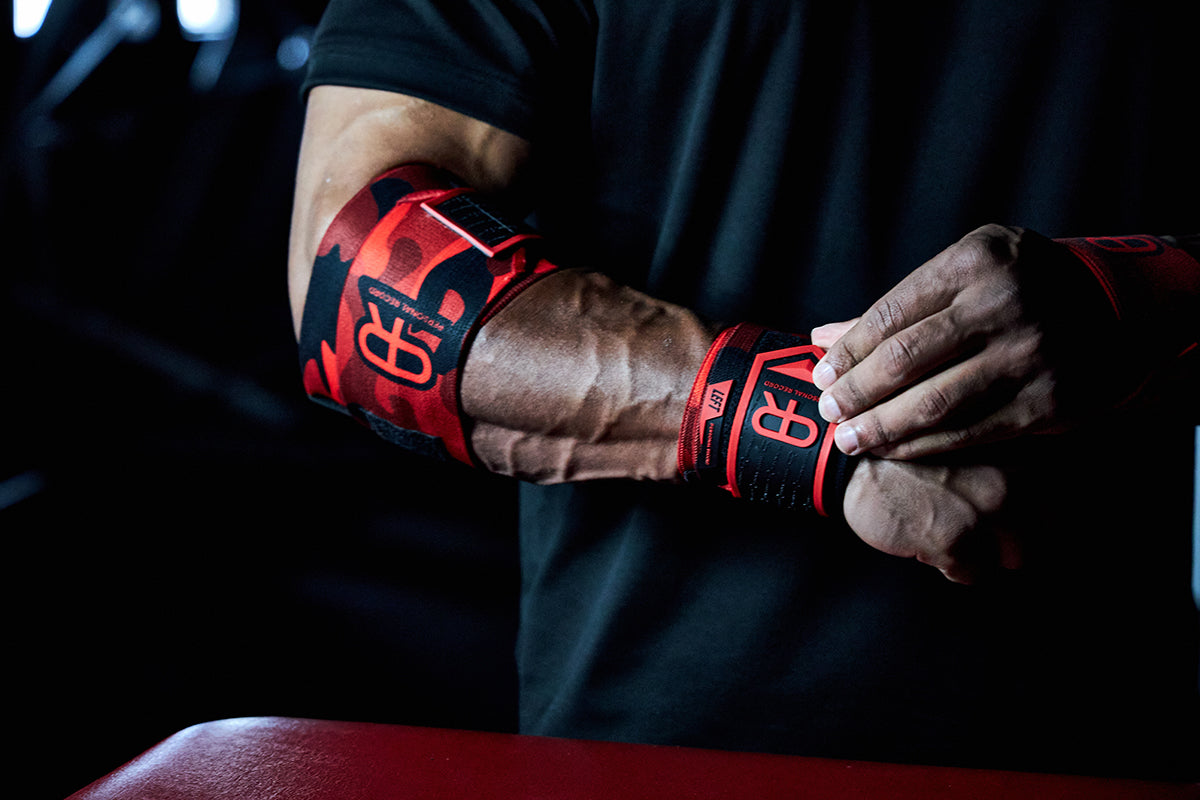 PR Heavy Duty Premium Elbow Wraps - Red Camo