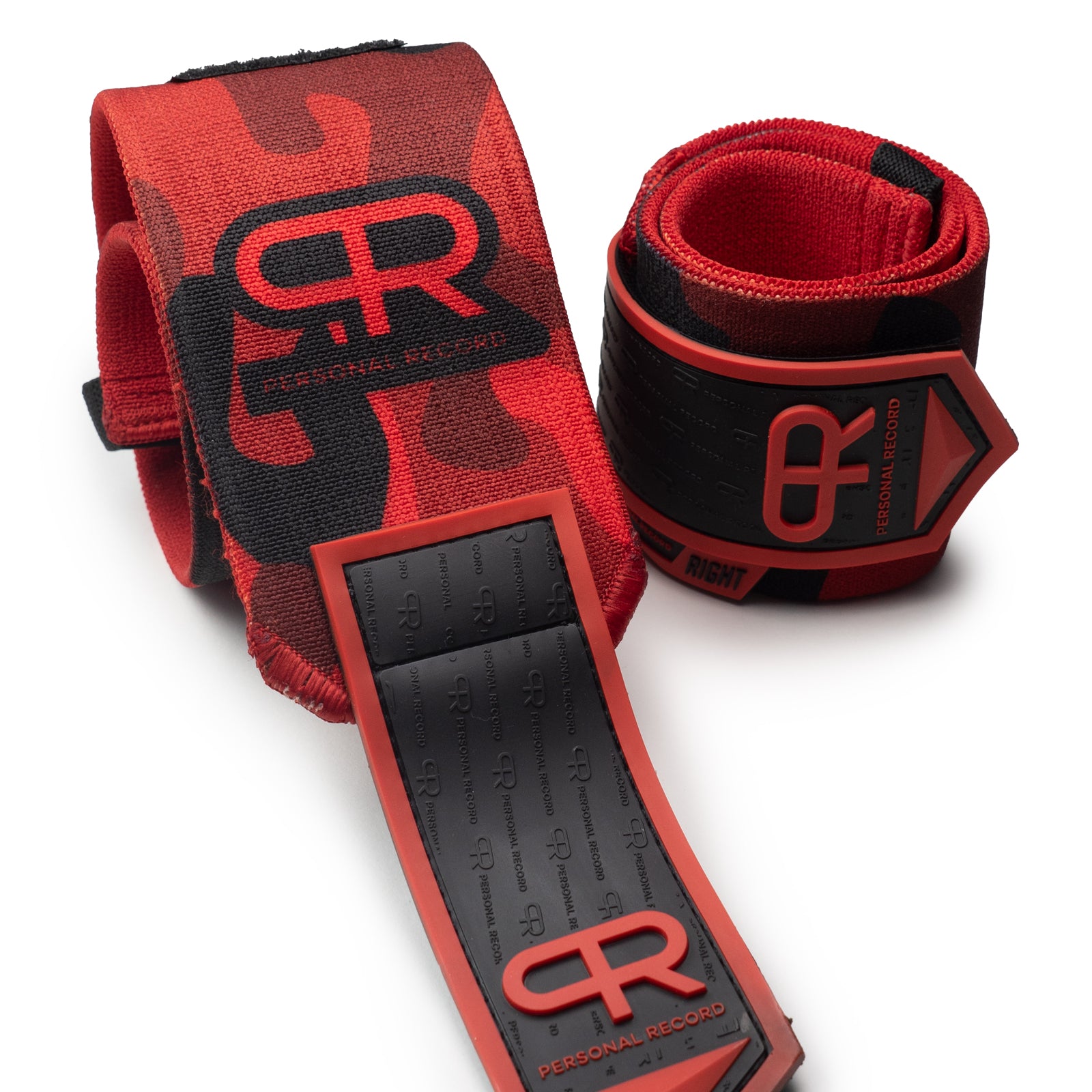 Personal Record Heavy Duty Premium Wrist Wraps - PR901 - Red Camo