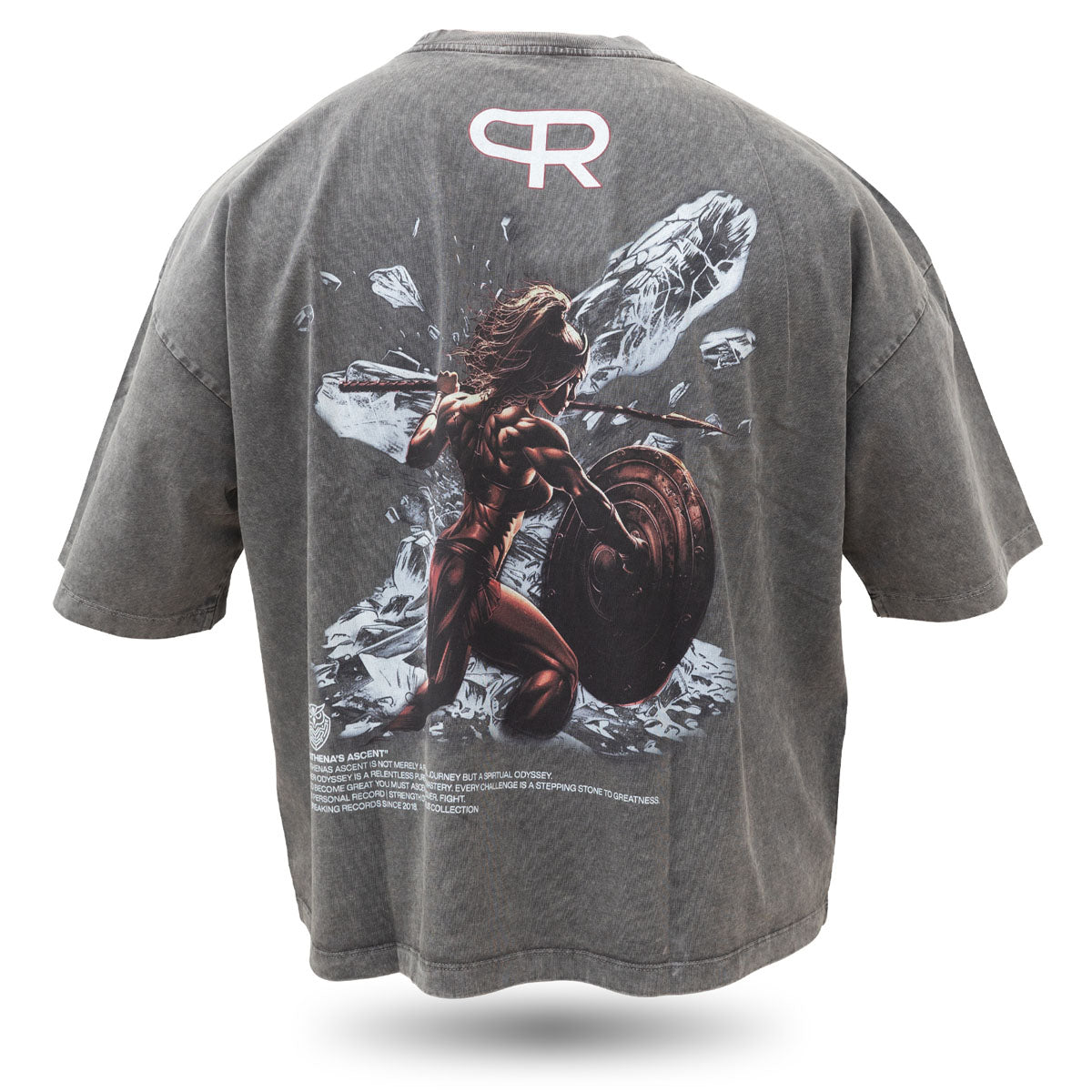 Oversize Olympus T shirts -  Athena - Charcoal