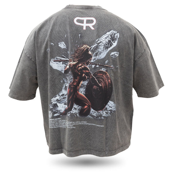 Oversize Olympus T shirts -  Athena - Charcoal