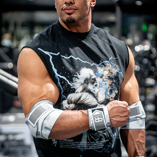 Personal Record Heavy Duty Premium Elbow Wraps - PR903 - Digital Snow