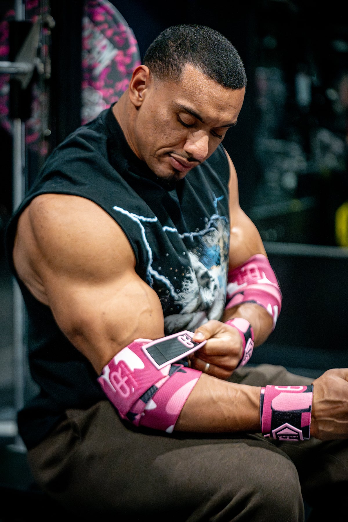 Spriit Weight Lifting Heavy Duty Knee Wraps Bodybuilding Gym - Foto 9