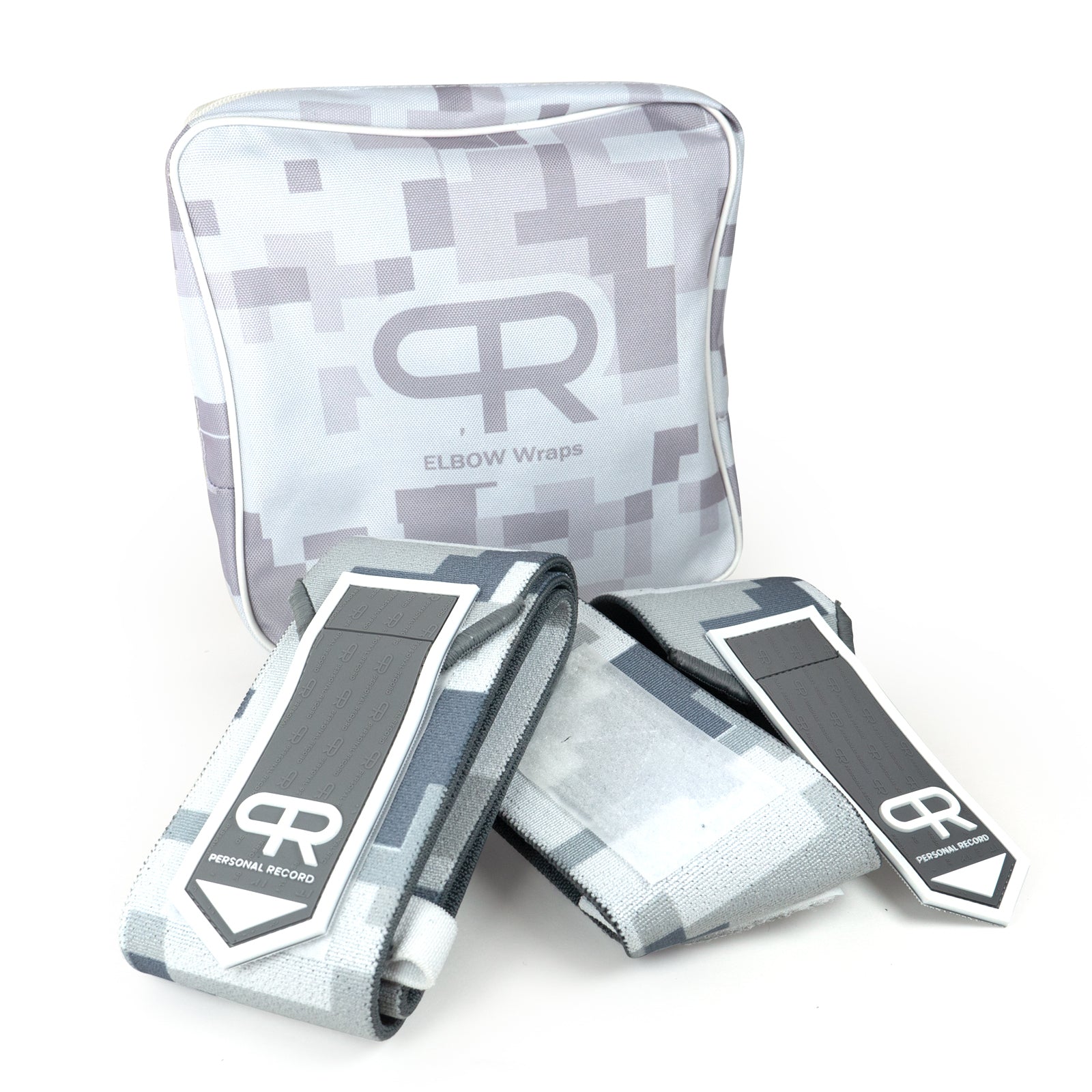 PR Heavy Duty Premium Elbow Wraps - Digital Snow Camo