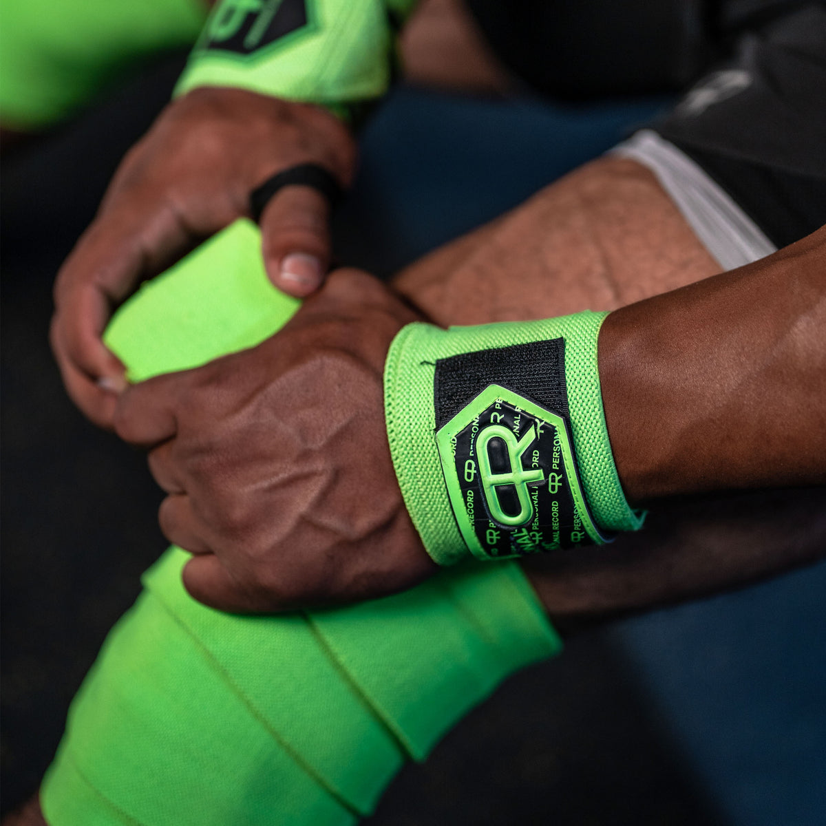 PR Heavy Duty Premium Knee Wraps - Neon