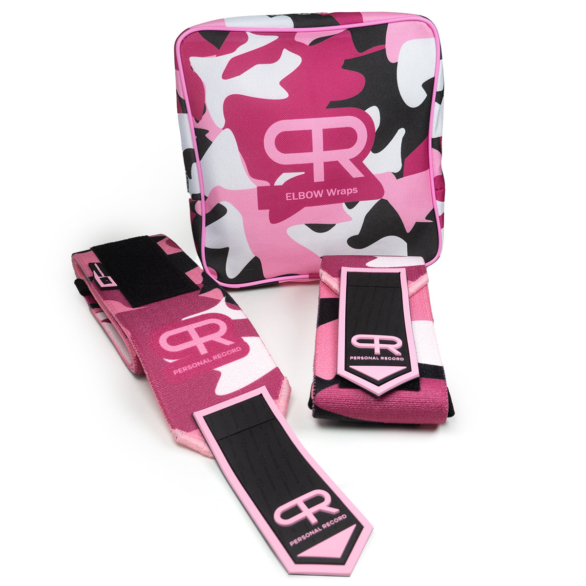 PR Heavy Duty Premium Elbow Wraps - Pink Camo