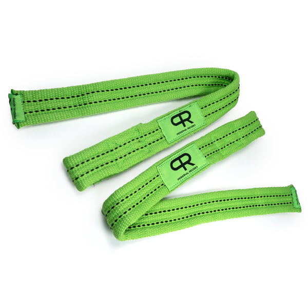 PR Heavy Duty Premium Lifting Straps - Neon
