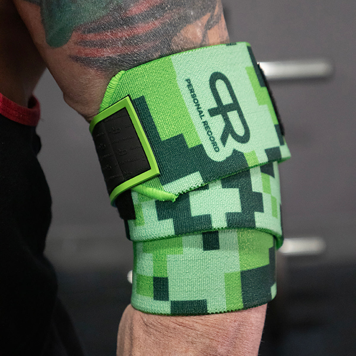 PR Heavy Duty Premium Elbow Wraps - Digital Neon Camo