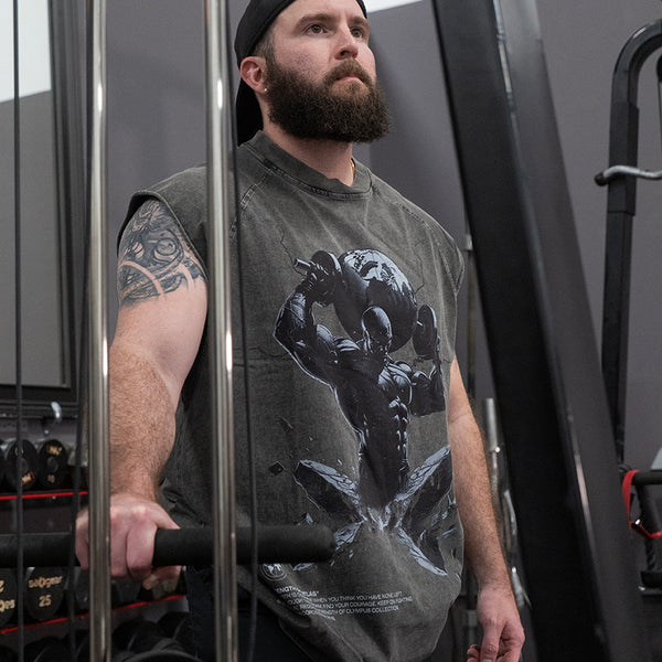 Oversize Olympus Sleeveless - Atlas - Charcoal
