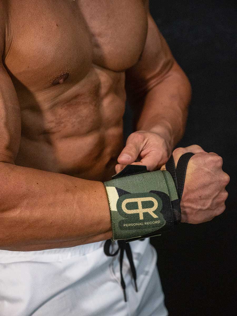 PR Heavy Duty Premium Wrist Wraps - Green Camo