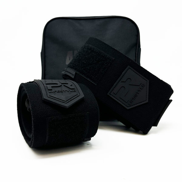 50" Comp Elbow Wraps - All Black