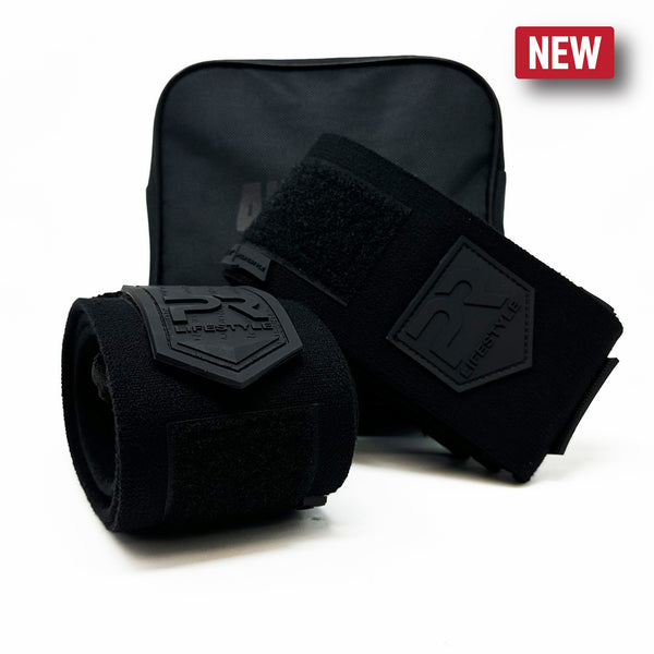50" Comp Elbow Wraps - All Black