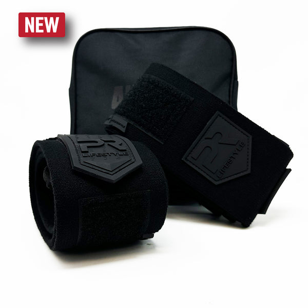 50" Comp Elbow Wraps - All Black