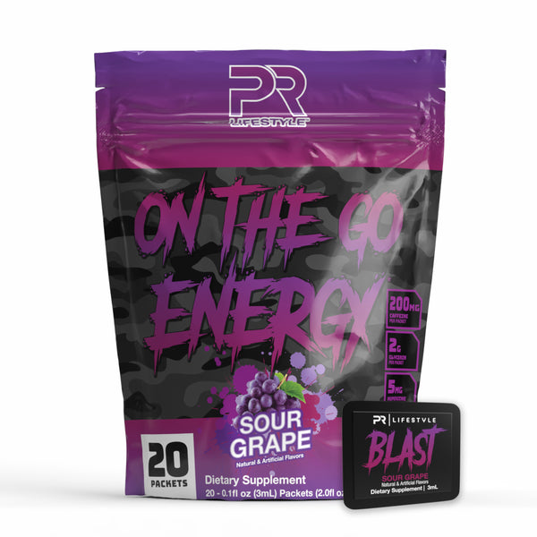 PR BlastPak - Instant Caffeine Packs for Energy & Focus On The Go