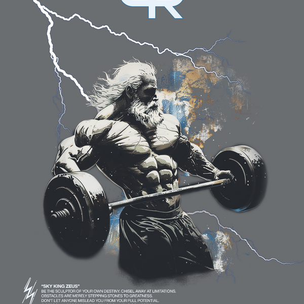 Oversize Olympus T shirts -  Zeus - Charcoal