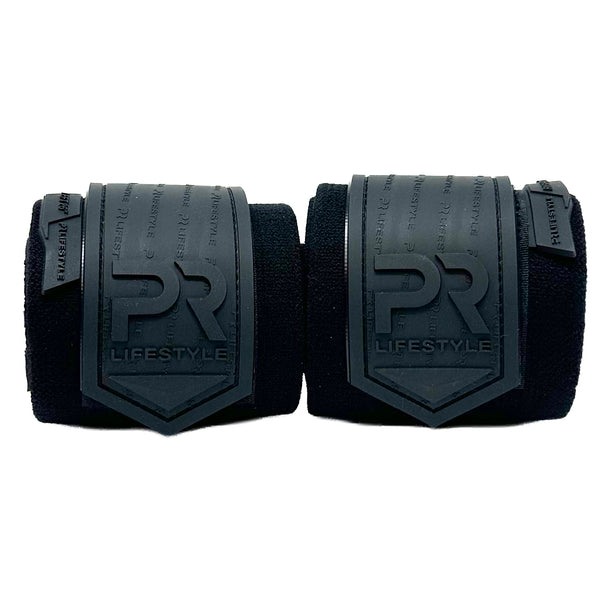 26" Comp Wrist Wraps  - All Black