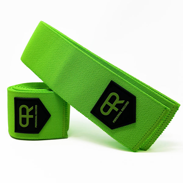PR Heavy Duty Premium Knee Wraps - Neon