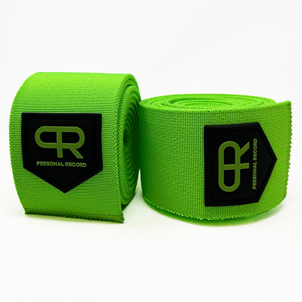PR Heavy Duty Premium Knee Wraps - Neon