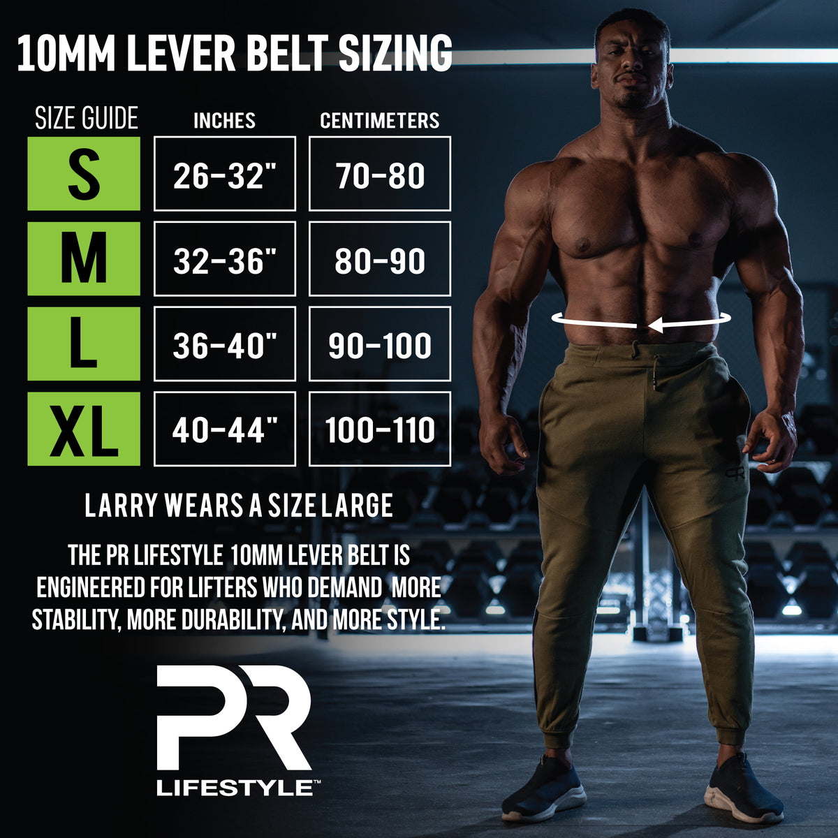 PR Lifestyle 10mm Premium Lever Belt - Viper Black