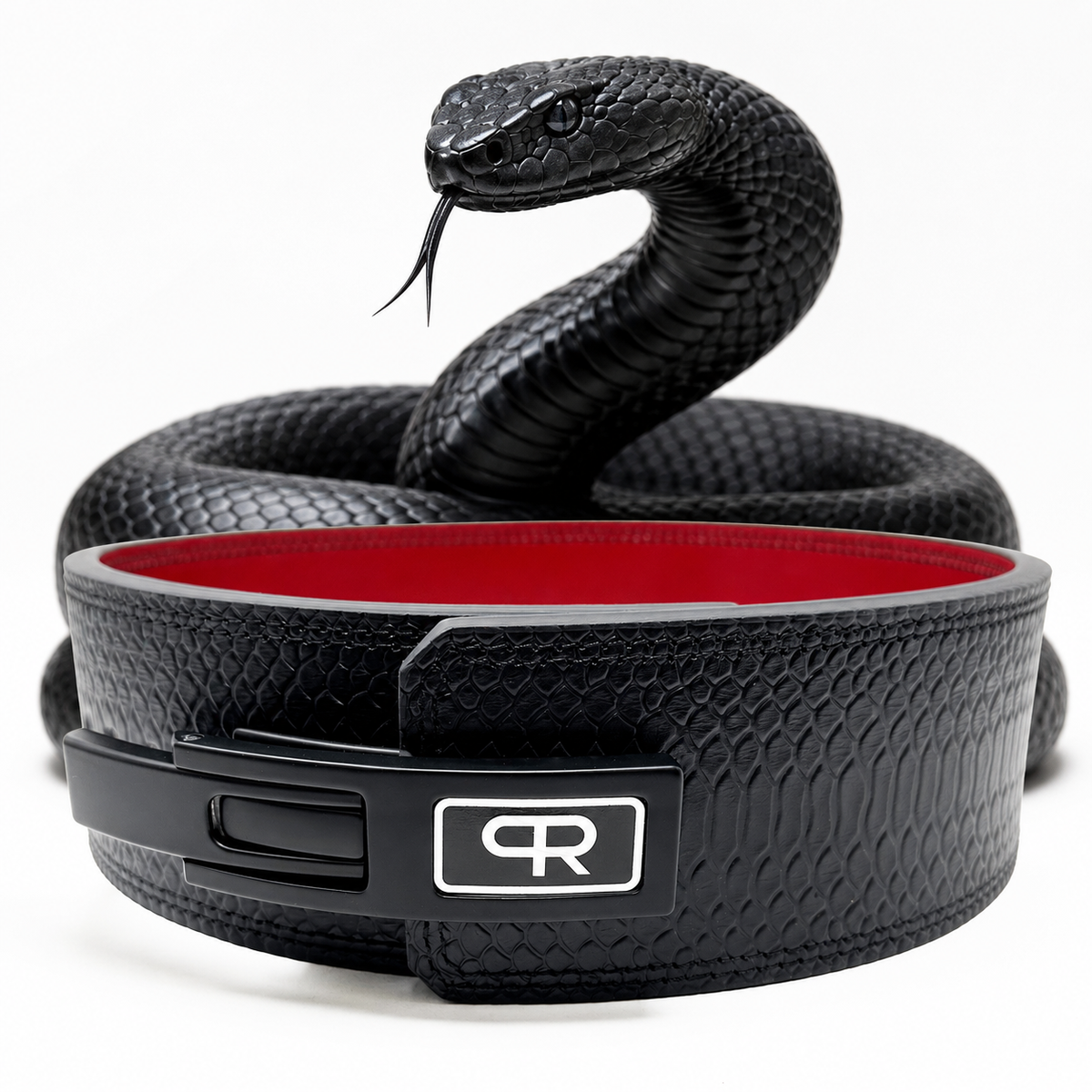 Lever Belt - Snakeskin Viper Black 10mm
