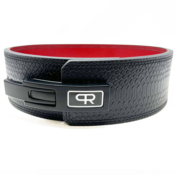 Lever Belt - Snakeskin Viper Black 10mm
