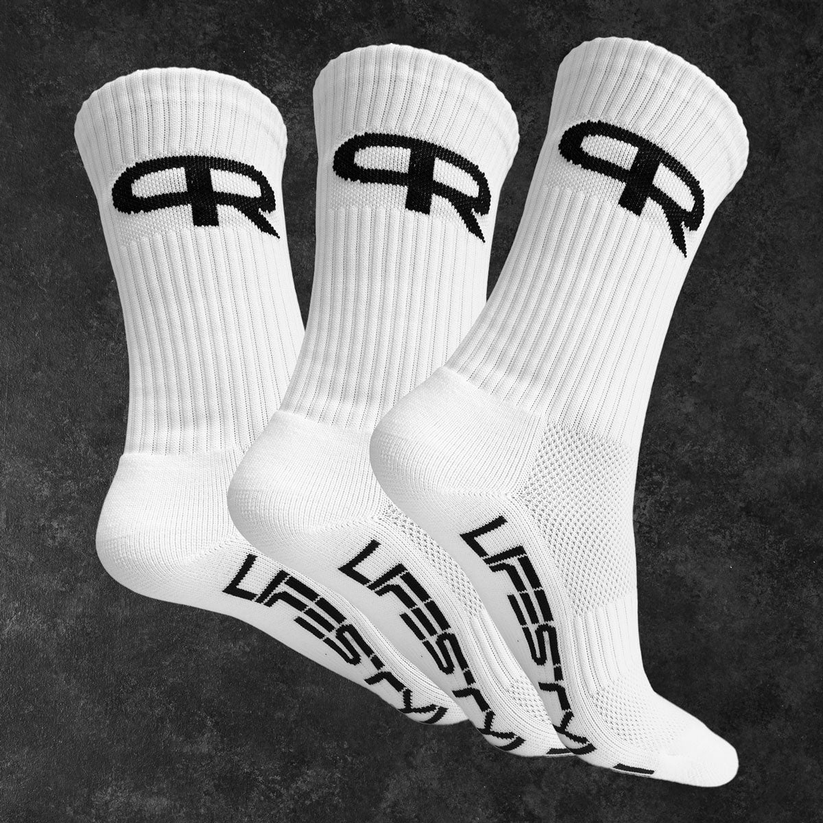 Personal Record Premium Socks - 3 Pack - White