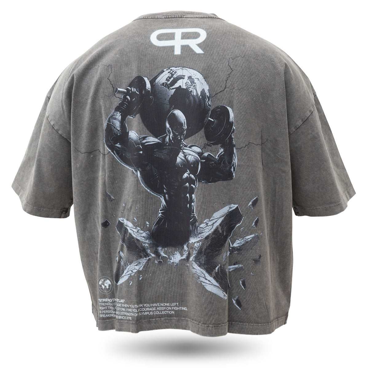 Oversize Olympus T shirts - Atlas - Charcoal