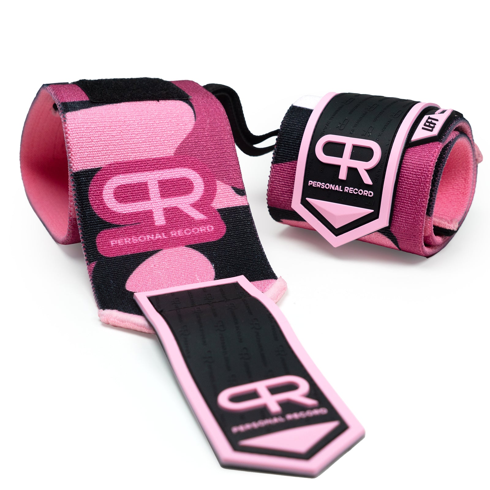 Personal Record Heavy Duty Premium Wrist Wraps - PR901 - Pink Camo