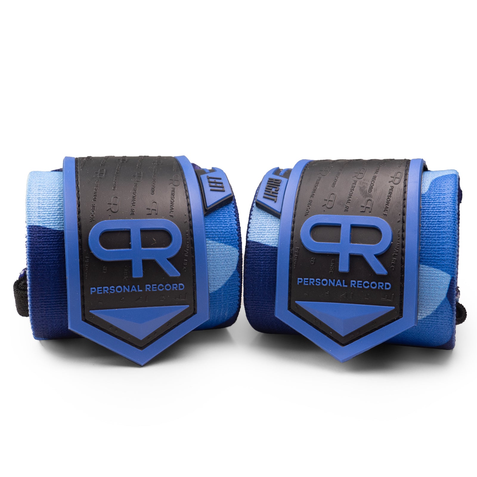 Personal Record Heavy Duty Premium Wrist Wraps - PR901 - Blue Camo