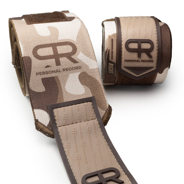 PR Heavy Duty Premium Wrist Wraps - Sand Camo