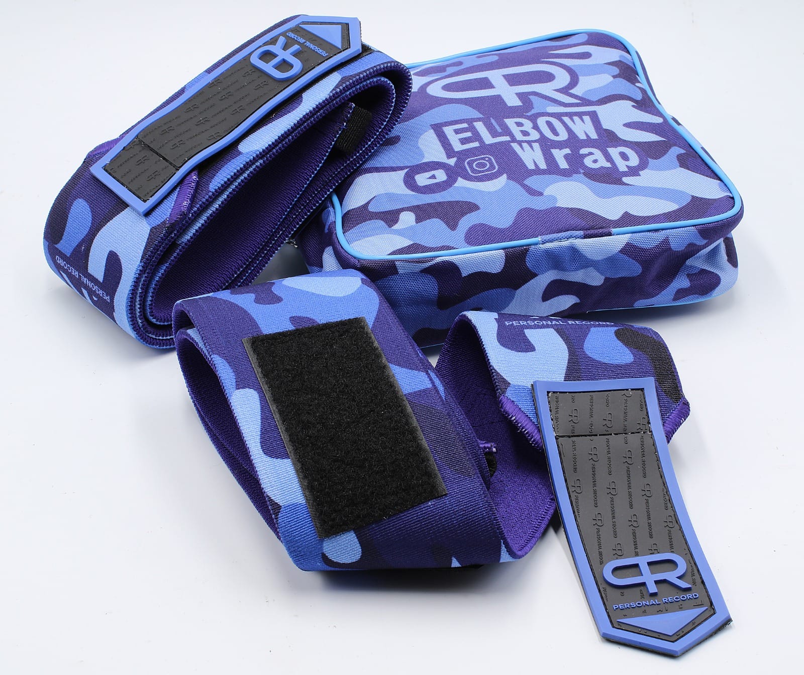 Personal Record Advanced Elbow Wraps - PR903 - Blue Camo