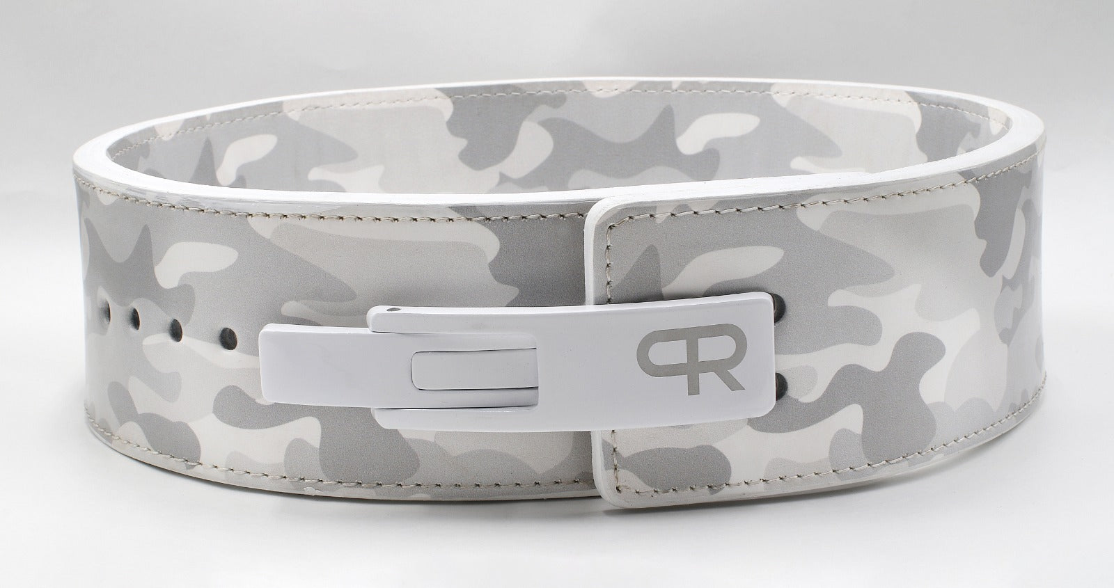 PR Powerlifting 13mm Belt w/ Lever Buckle - PR916 - White Camo