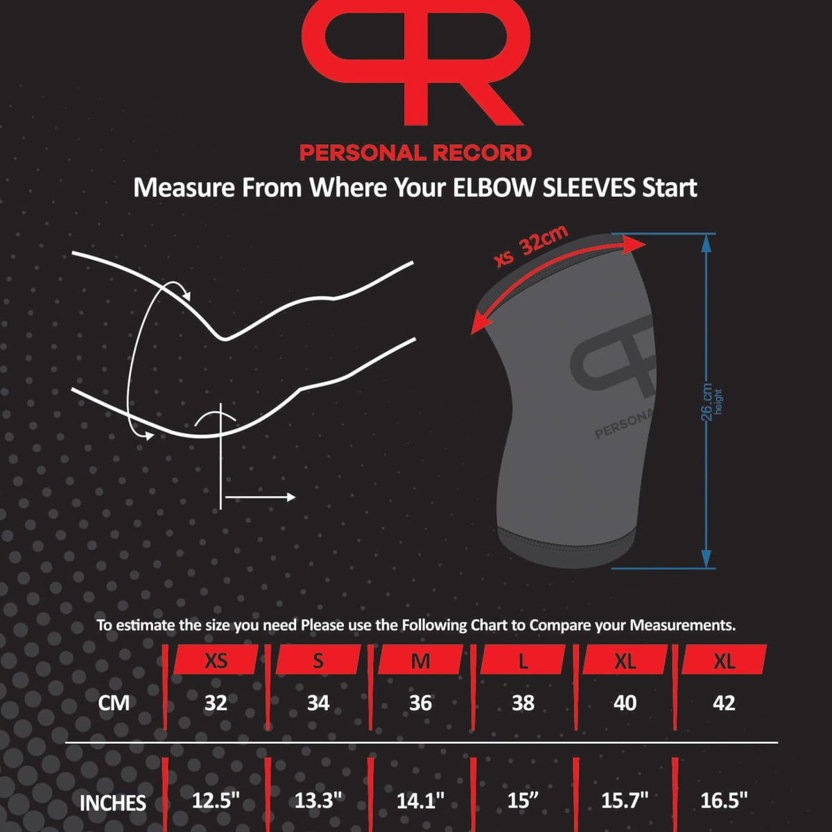 PR Premium Elbow Sleeve - Black Camo