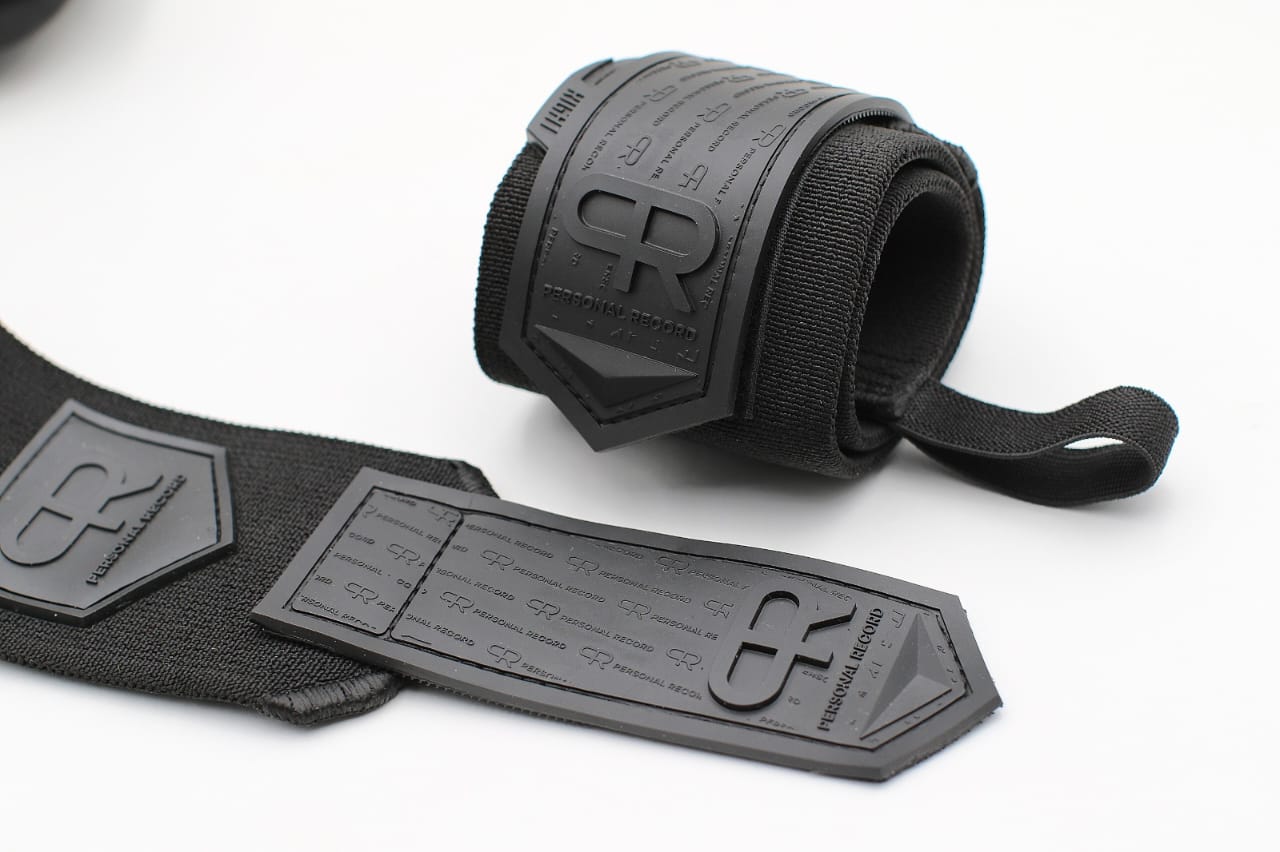 Personal Record Heavy Duty Premium Wrist Wraps - PR901 - All Black