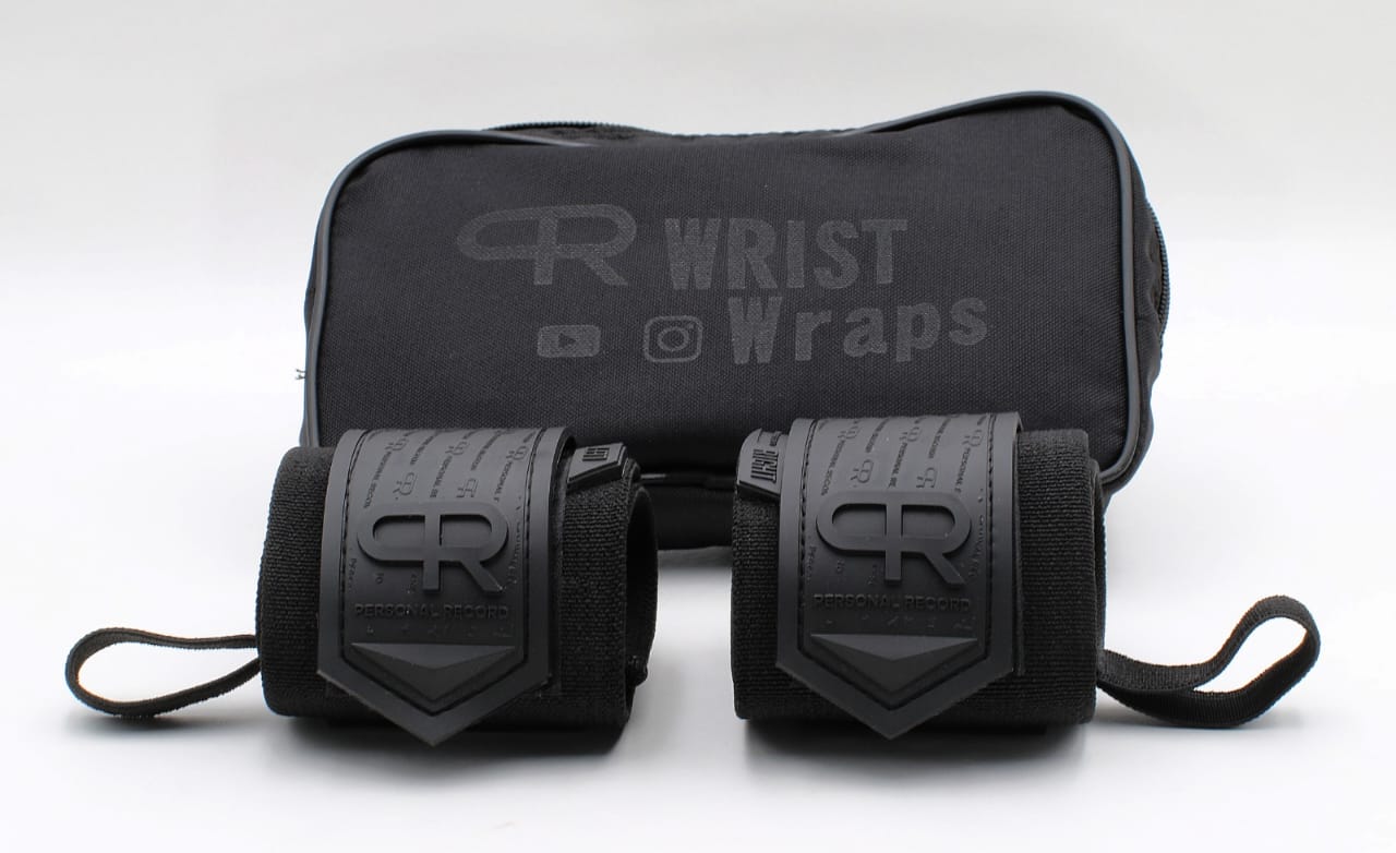 Personal Record Heavy Duty Premium Wrist Wraps PR901 - All Black