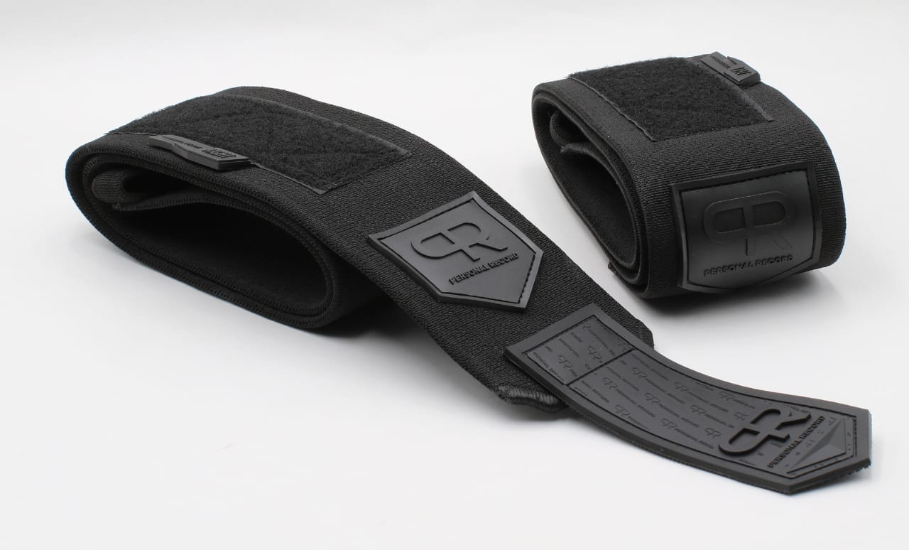 Personal Record Heavy Duty Premium Elbow Wraps PR903 - All Black