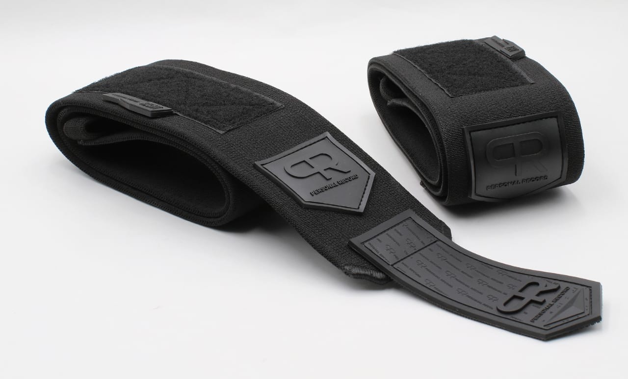 Personal Record Heavy Duty Premium Elbow Wraps - PR903 - All Black