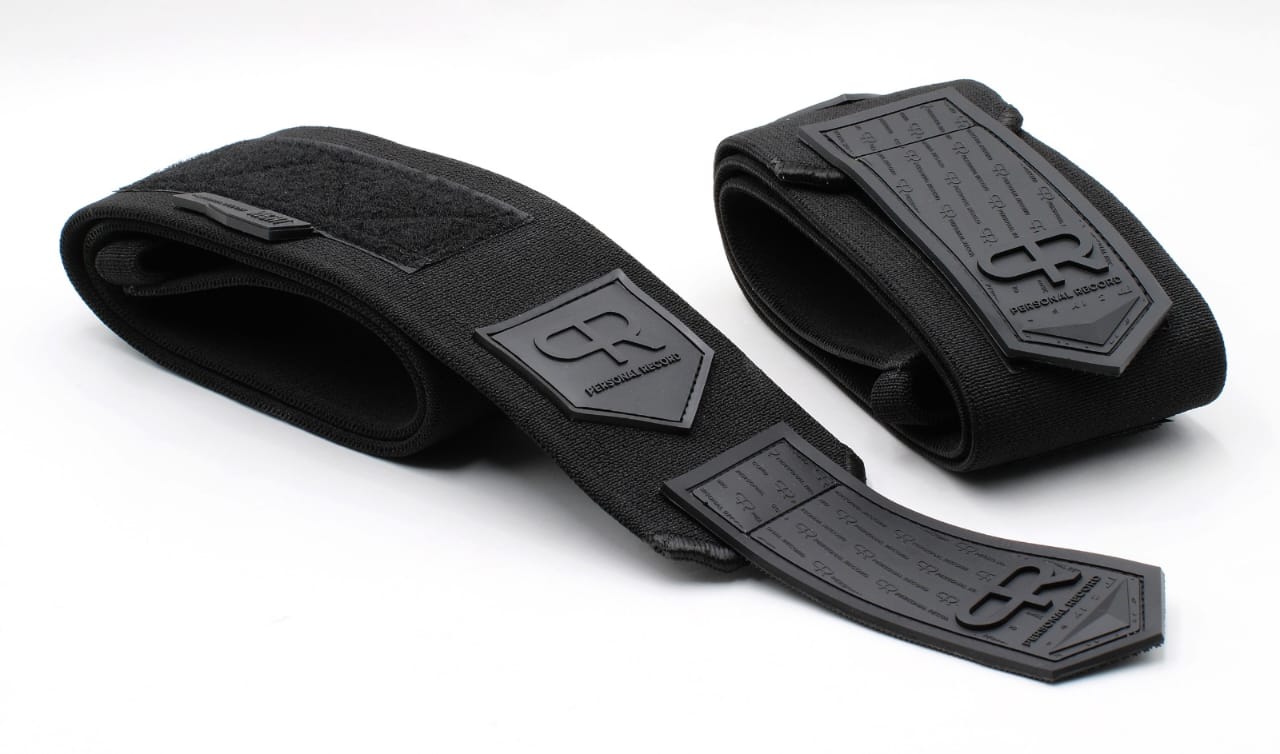 Personal Record Heavy Duty Premium Elbow Wraps PR903 All Black