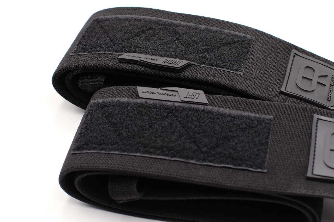 Personal Record Heavy Duty Premium Elbow Wraps PR903 All Black