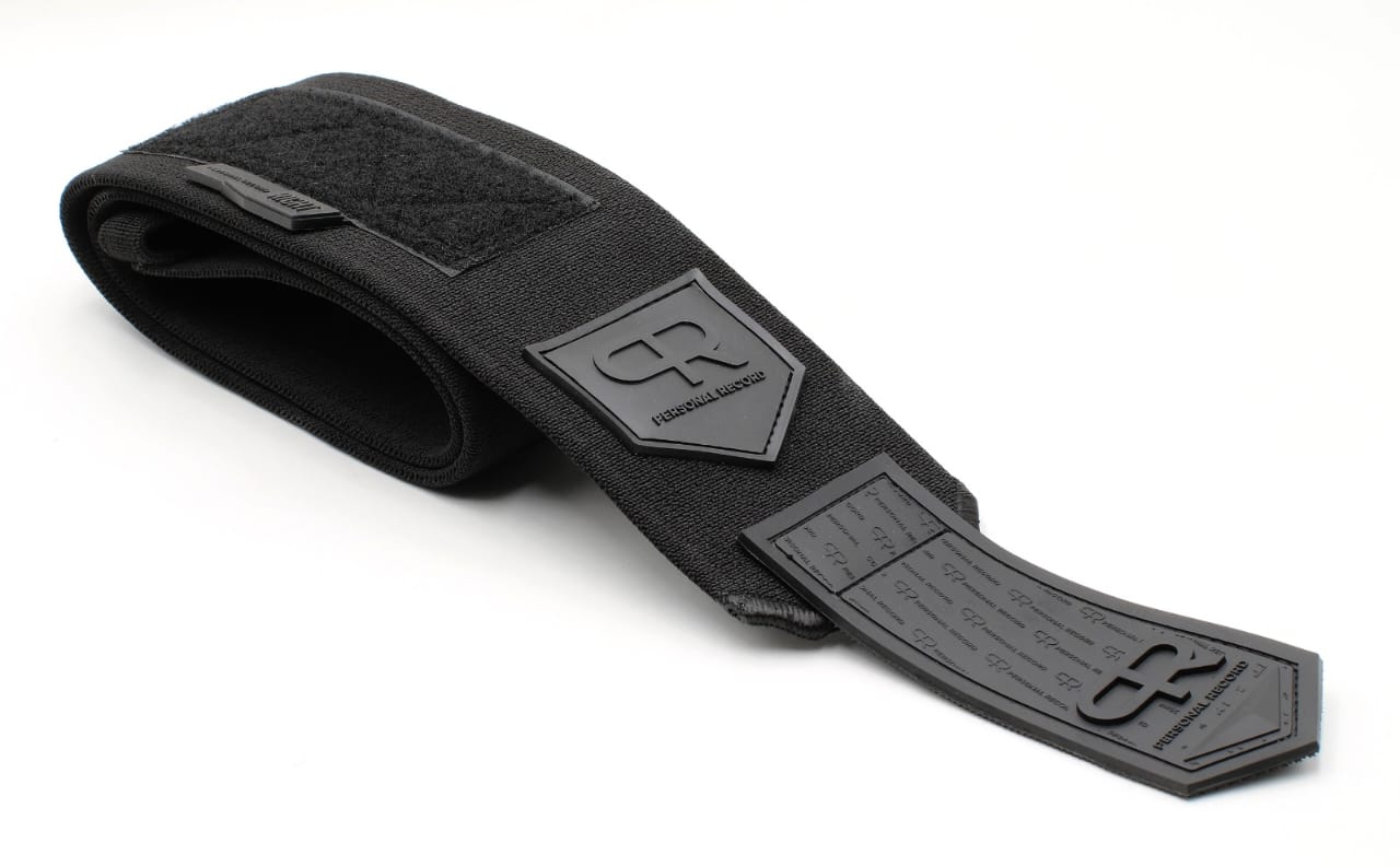 Personal Record Heavy Duty Premium Elbow Wraps PR903 All Black