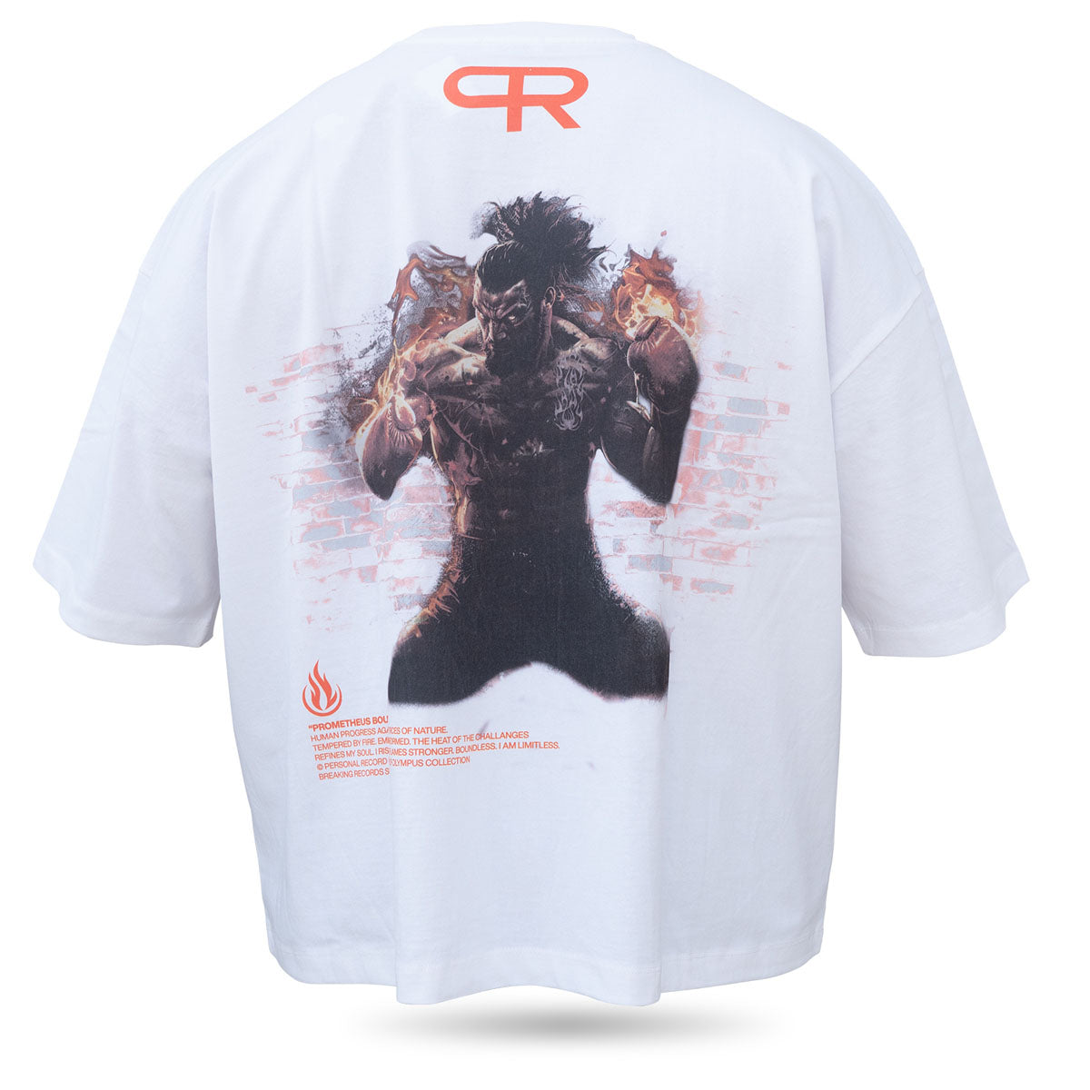 Oversize Olympus T shirts - OP911 -  Prometheus - White