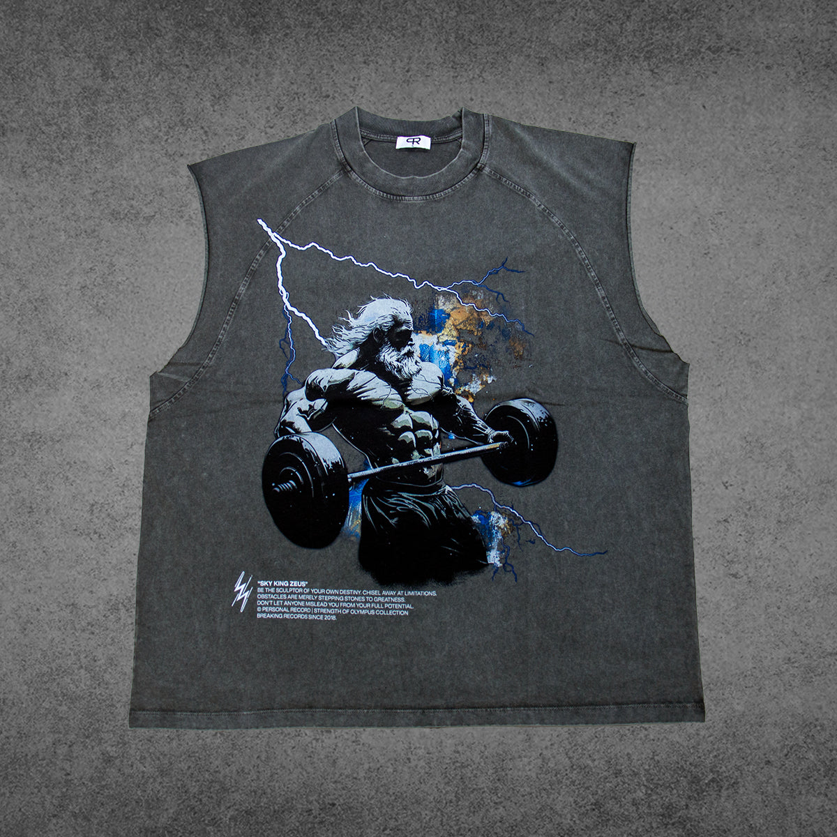 Oversize Olympus Sleeveless - Zeus - Charcoal