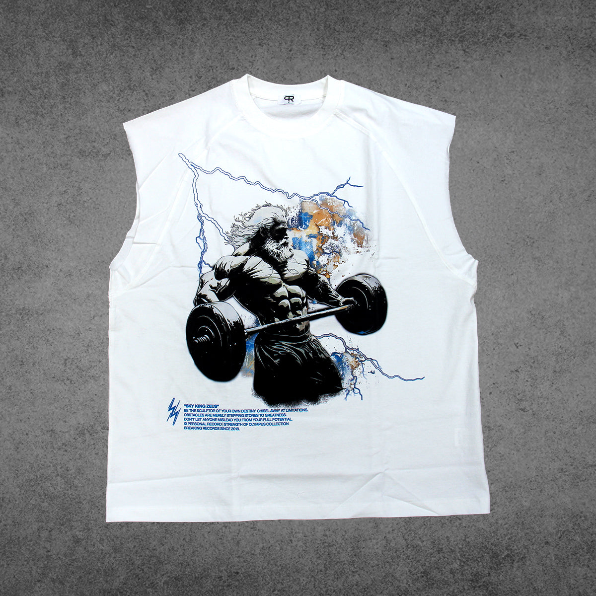 Oversize Olympus Sleeveless - Zeus - White