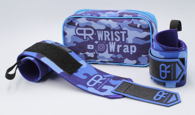 Personal Record Advanced Wrist Wraps - PR901 - Blue Camo