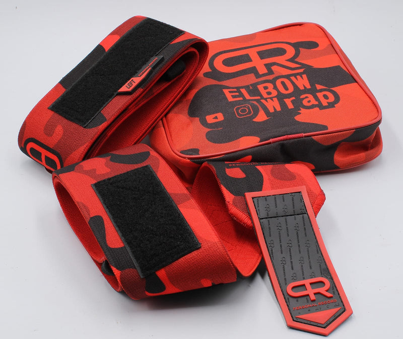 Personal Record Advanced Elbow Wraps - PR903 - Red Camo